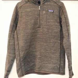PATAGONIA BETTER SWEATER 1/4-ZIP FLEECE MEN'S Brown Size Small